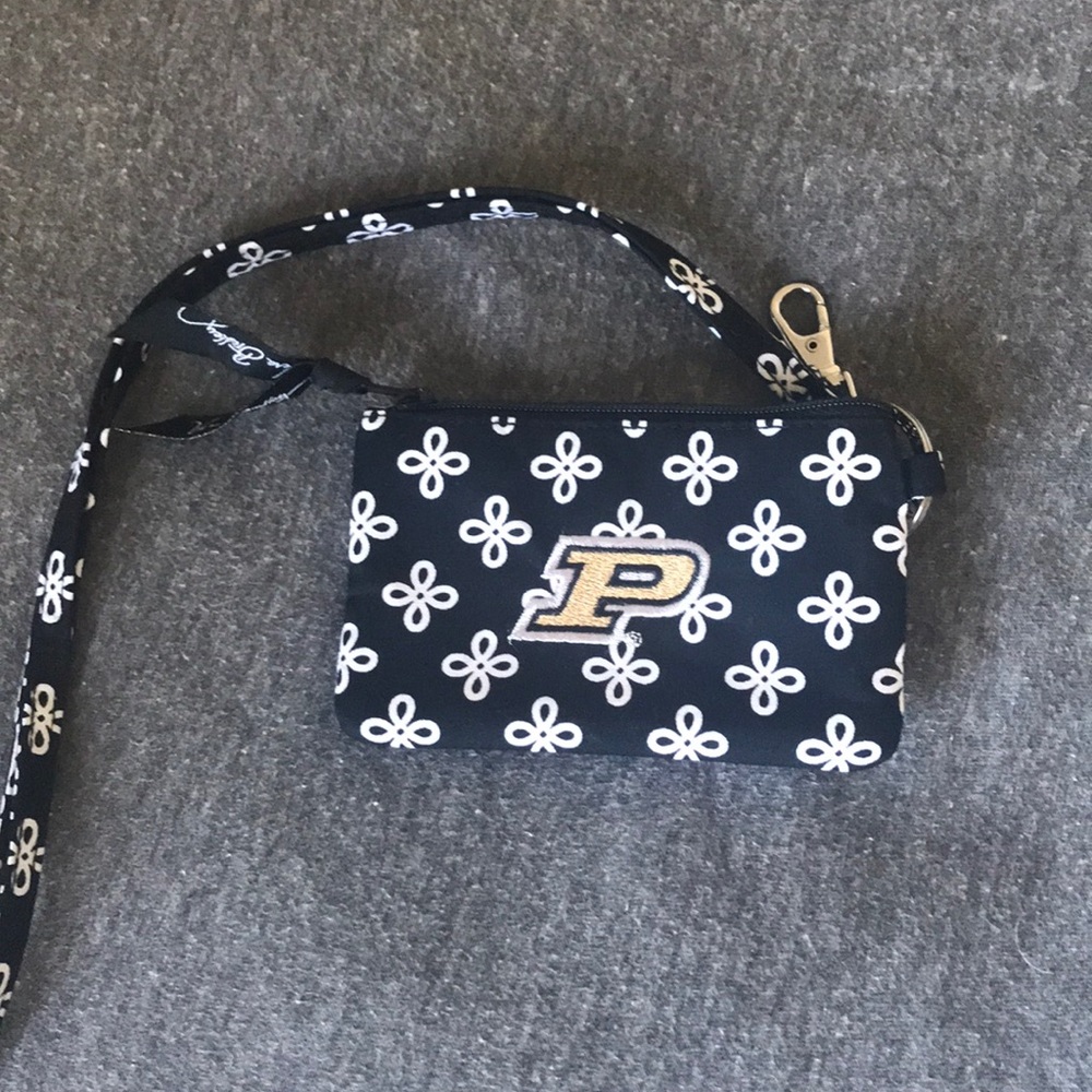 Vera Bradley Purdue lanyard / ID wallet